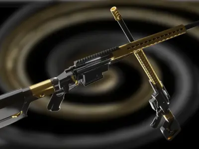 Remington 700 Golden Gangsta 3D model