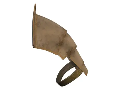Roman Soldier Shoulder Guard Low-poly 3D model