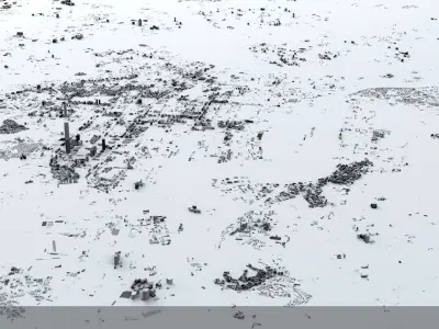 Taipei City Streets and Buildings 3D model