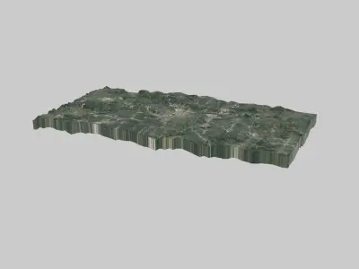 Kansas City Low-poly 3D model