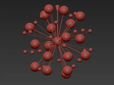 Magic Circus Sputnik Chandeliers 01 3D model