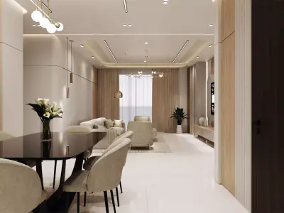 Apartment interior 3D model shop
