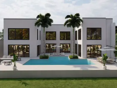 Garden Landscape 3D Model - SketchUp and Lumion Scene 3D model