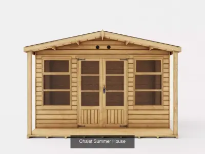 Collection of Garden Shed 3D Models - 10 Models 3D Model Pack