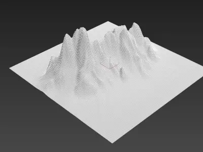 Mountains V3 Low-poly 3D model