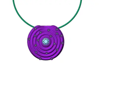 Solar System Necklace 3D print model