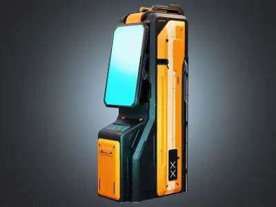 Sci-fi Termina Low-poly 3D model