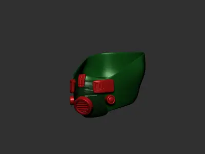 helmet high poly sculpt 3d printable  3D model 86