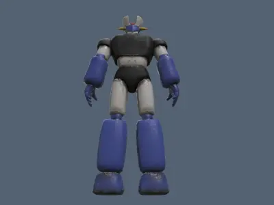 Mazinger Z robot Low-poly 3D model