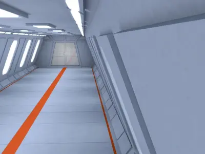 Sci Fi Interior 3D model get