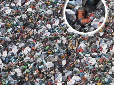 Ultra realistic Textures Trash Set PBR  3D model