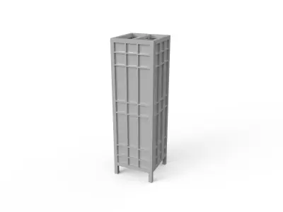 andon japanese floor lamp 3D print model