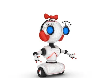 Funny Robot Character 3D model