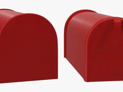 US Style Letterbox 3D model