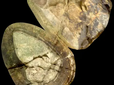 Big ColorFul Rock Free 3D model