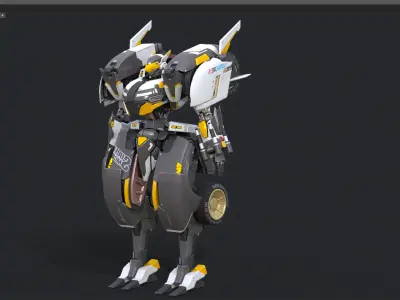 Maneuvering gundam 3D model