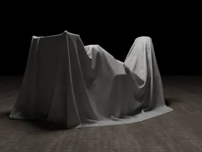 Fabric Cover 16 Low-poly 3D model