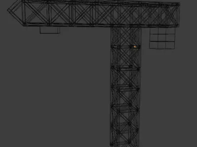 CRANE truss structure 3D model