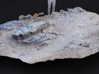 DEATH VALLEY ROCK FORMATION 002 2024 3D model