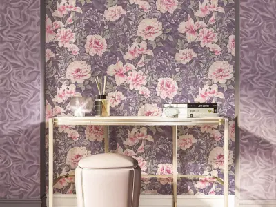 Plum Peony Garden Wallpaper Texture  Texture