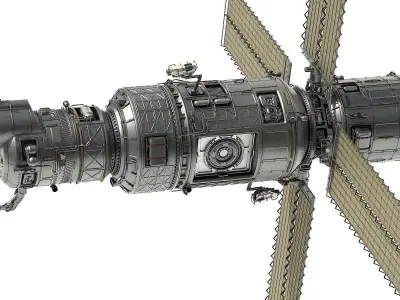 Scifi Spacestation 3D model