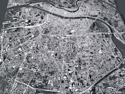 Cityscape Lion France  3D model