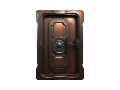 3d Model Office Building Security Access Metal Door 3D model
