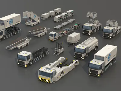  Airport Vehicles Collection 