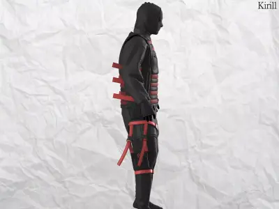 Sci fi Outfit Male Marvelous designer Clo3d OBJ mtl FBX ZPRJ 3D model