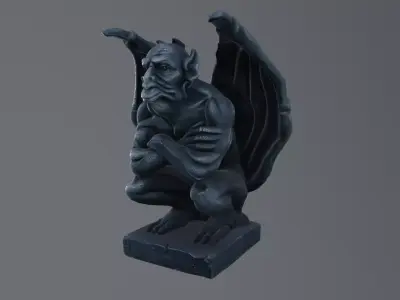 imp statue 3D model