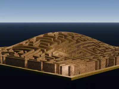 Maze on the hill 26G02 3D model