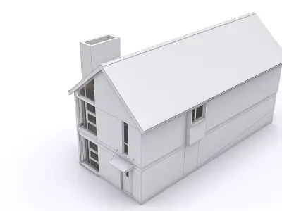 Townhouse 12 Low-poly 3D model