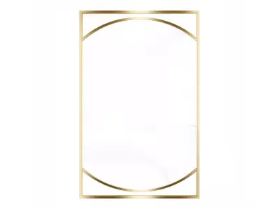 Mirror in a metal frame GZ-M1090 3D model