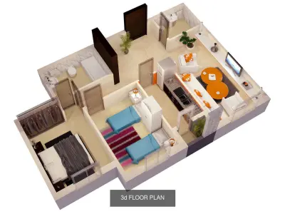 3d floor plans collection 3D Model Pack