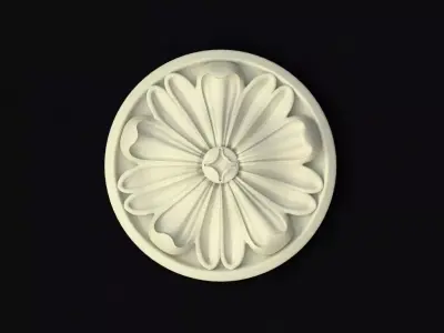 rosette flower 3D model 13