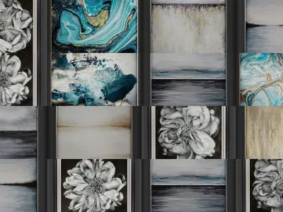 Collection of Picture Frames - 20 sets  3D Model Pack 3