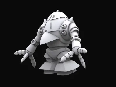 Gundam mobile suit MSM10 model 3D model