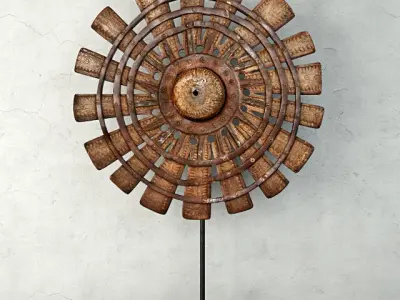 Wood Loom Wheels Collection 3D Model Pack