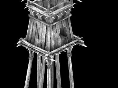 Game Desert - Building - Sentinel 01 3D model