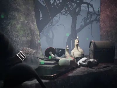 Witch Props 79 Assets Low-poly 3D model