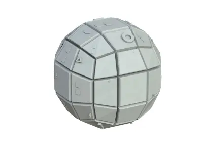Sci Fi Object No 3642 Low Poly Low-poly 3D model