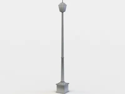 Street light Low-poly 3D model 42