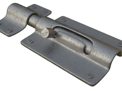 Door Latch Pestillo Puerta 3D model