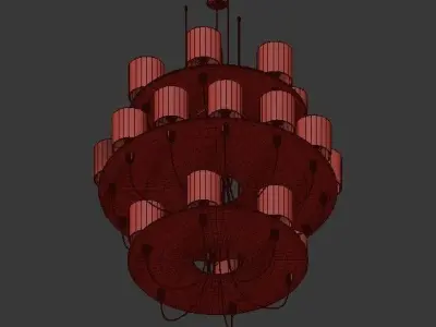 Light4 Silhouette Chandelier 3D model