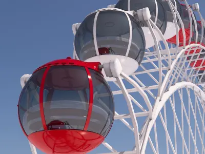 Heart of Antalya ferris wheel 3D model