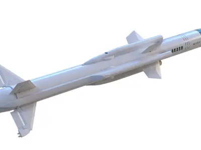 Akash-1S  AKASH SAM Low-poly 3D model