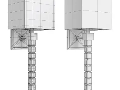 Highball Large Sconce Low-poly 3D model