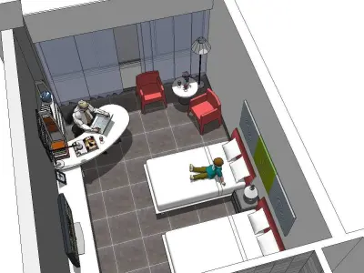 vacation spot-Resort-Fashion Leisure Hotel-0270 3D model