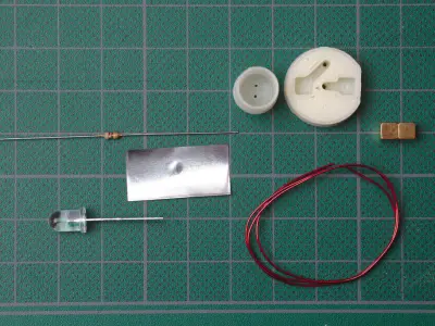 Miniature LED track lighting Free 3D print model