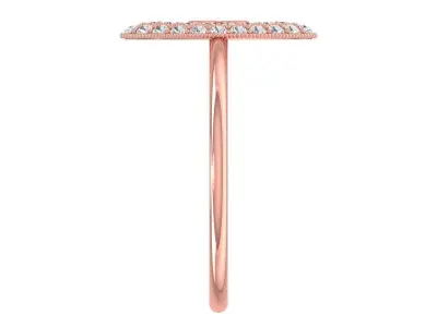 Solitaire Women Light Weight Band Ring 3D print model